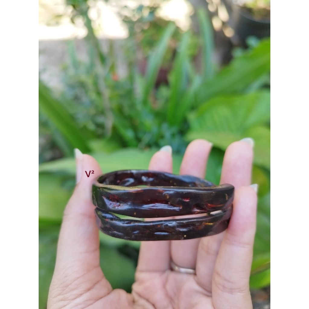 Gelang Akar Bahar Merah Polos Size Kecil/Anak