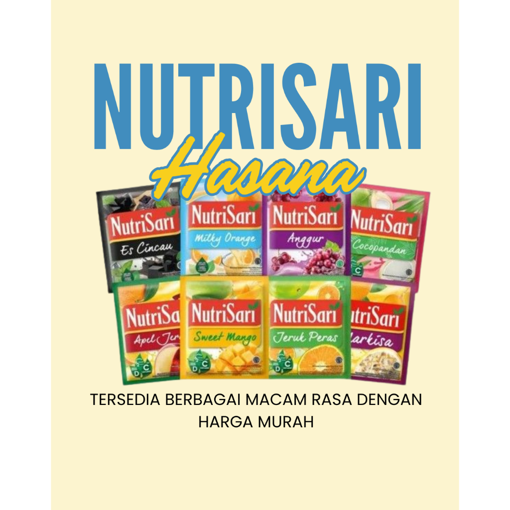 Nutrisari 1 Renceng Isi 10 Sachet Ada Harga Grosir Tersedia Berbagai Varian Rasa