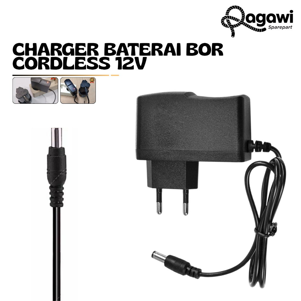 harger 12V Adaptor Cas Mesin Bor Baterai Cordless Adapter Fast Charge 12 Volt 21V Impact Wrench Batr