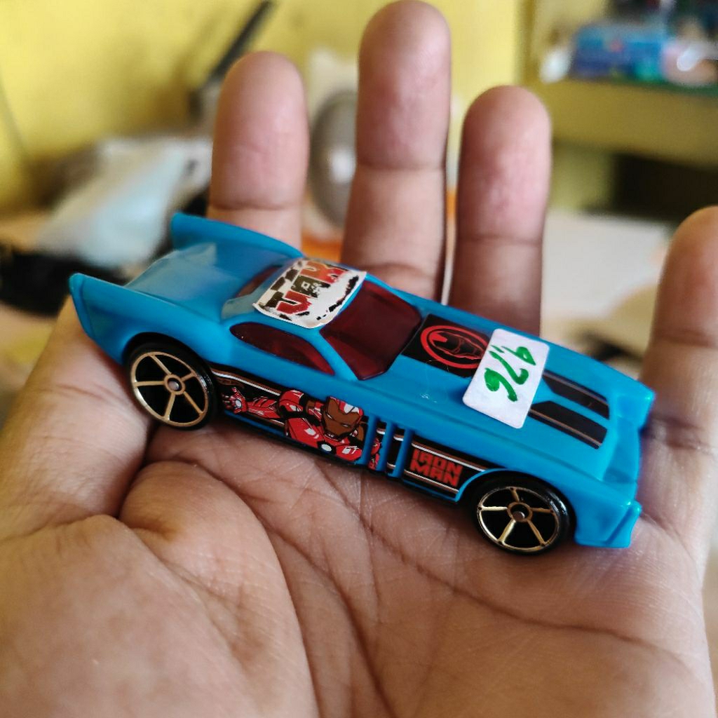 HOTWHEELS BALAP DRAG RACE TOP 35 THE GOVNER IRONMAN BIRU MARVEL EX PODIUM EX TIMER FULL SETTINGAN