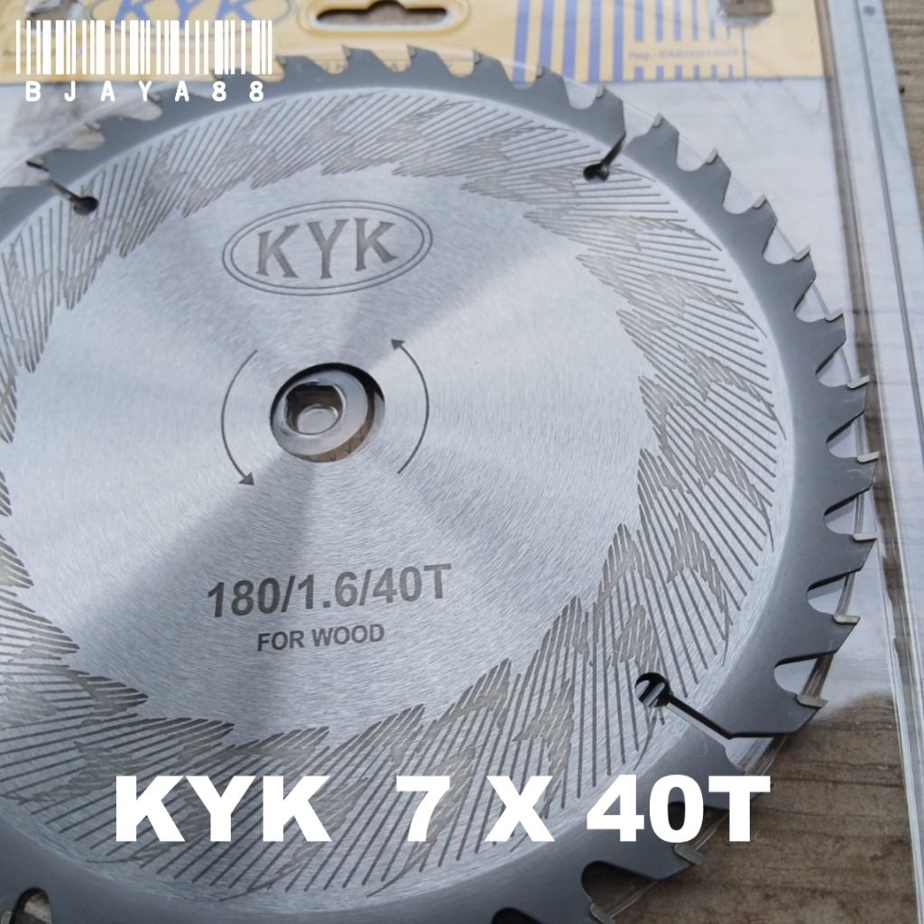 KYK PISAU GERGAJI CIRCULAR SAW BLADE 7" X 40 T GIGI 7 INCH  KYK 