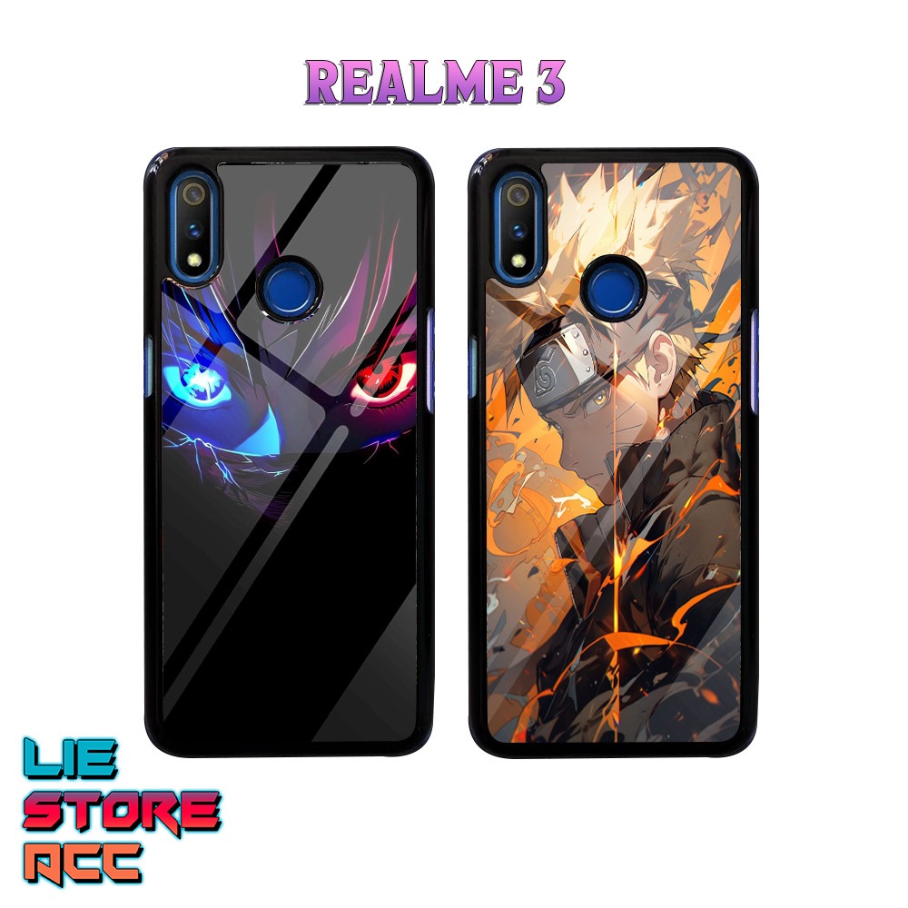 Case Realme 3 Case Hp Realme 3 Premium Glossy liestore_acc Casing [ Anime Naturo ] Casing Hp Realme 