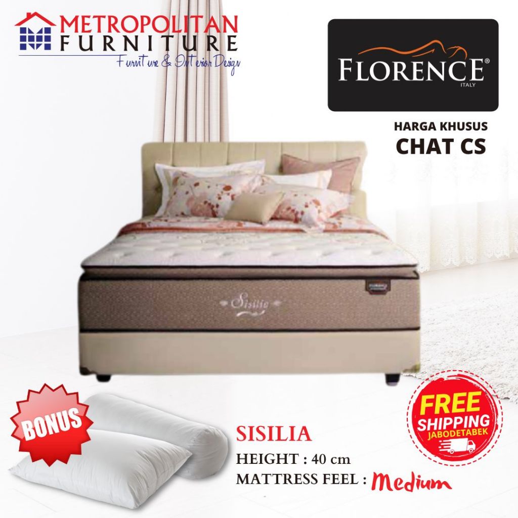 Kasur Springbed Florence Sisilia Spring bed matras