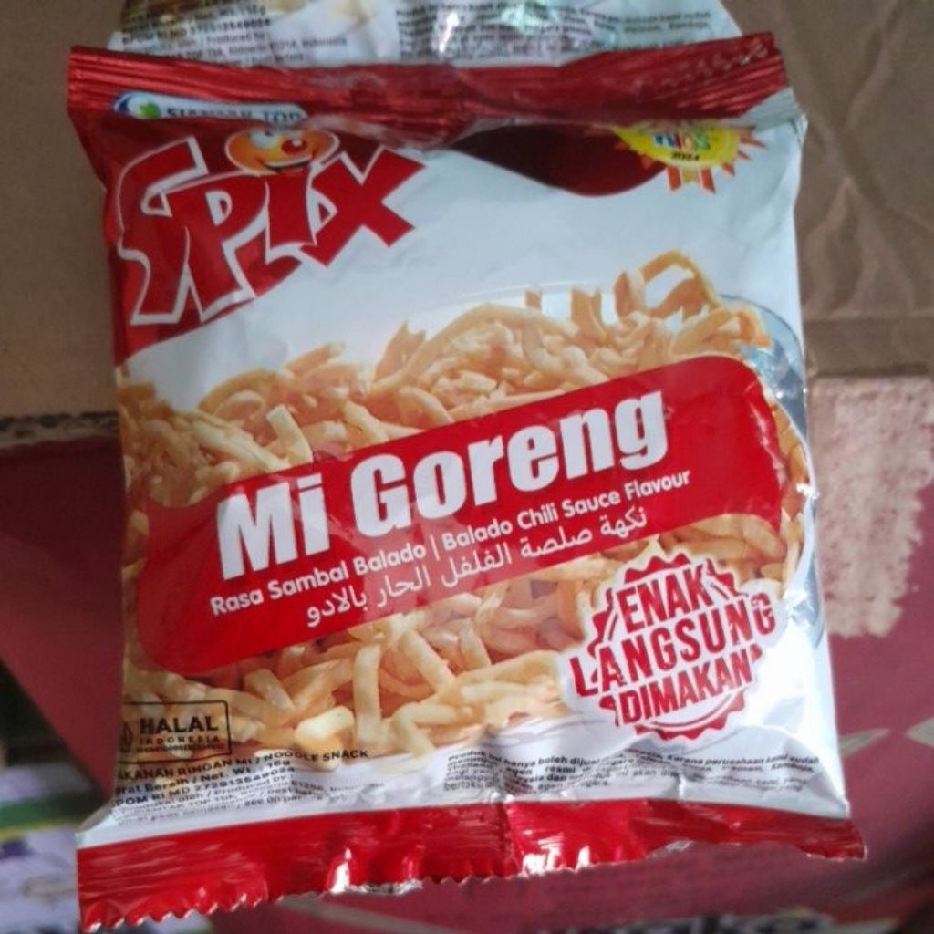 

Spix Mie Goreng ukuran 16gr isi 10 pcs