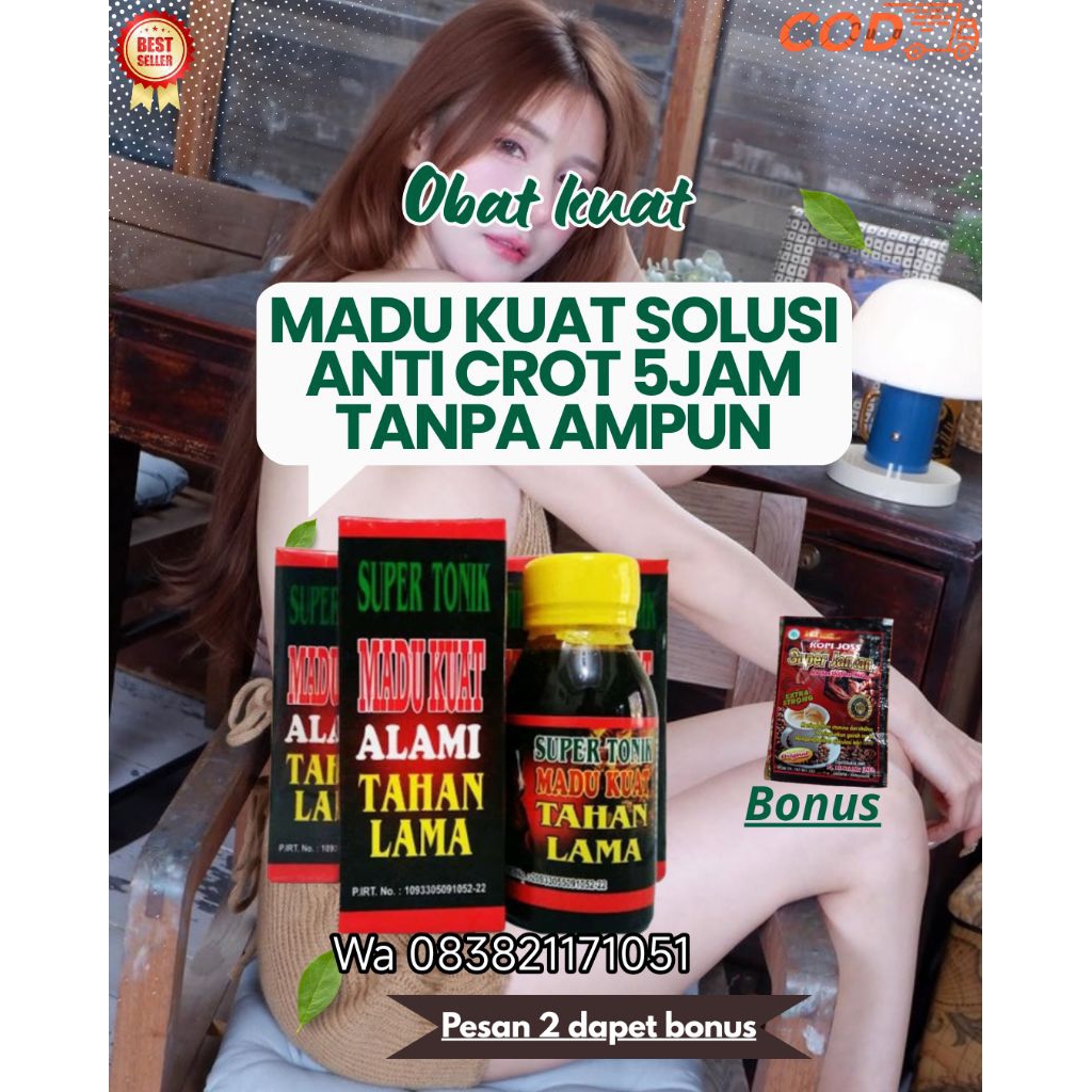 Bisa Cod Herbal Alami madu Super Tonik 10x Tahan Lama Original Terampuh!!