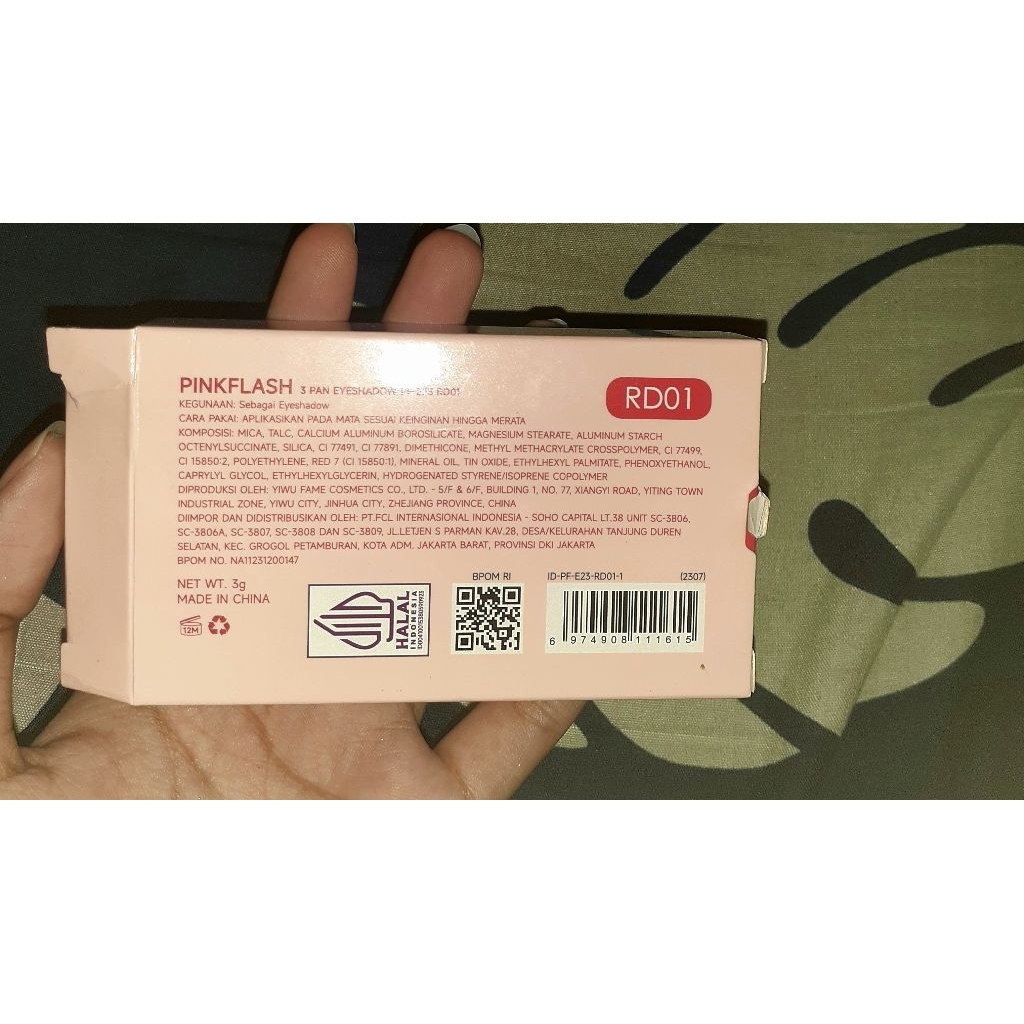 Preloved eyeshadow pinkflash