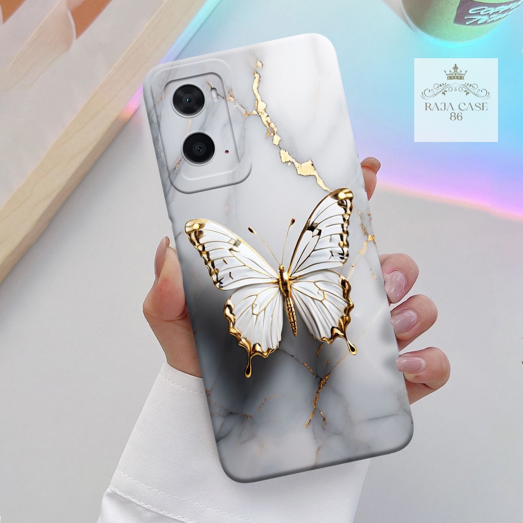 Case Oppo A76 / A96 - casing Oppo A76 - Motif case Kupu - Pelindung handphone - Oppo - Softcase Oppo