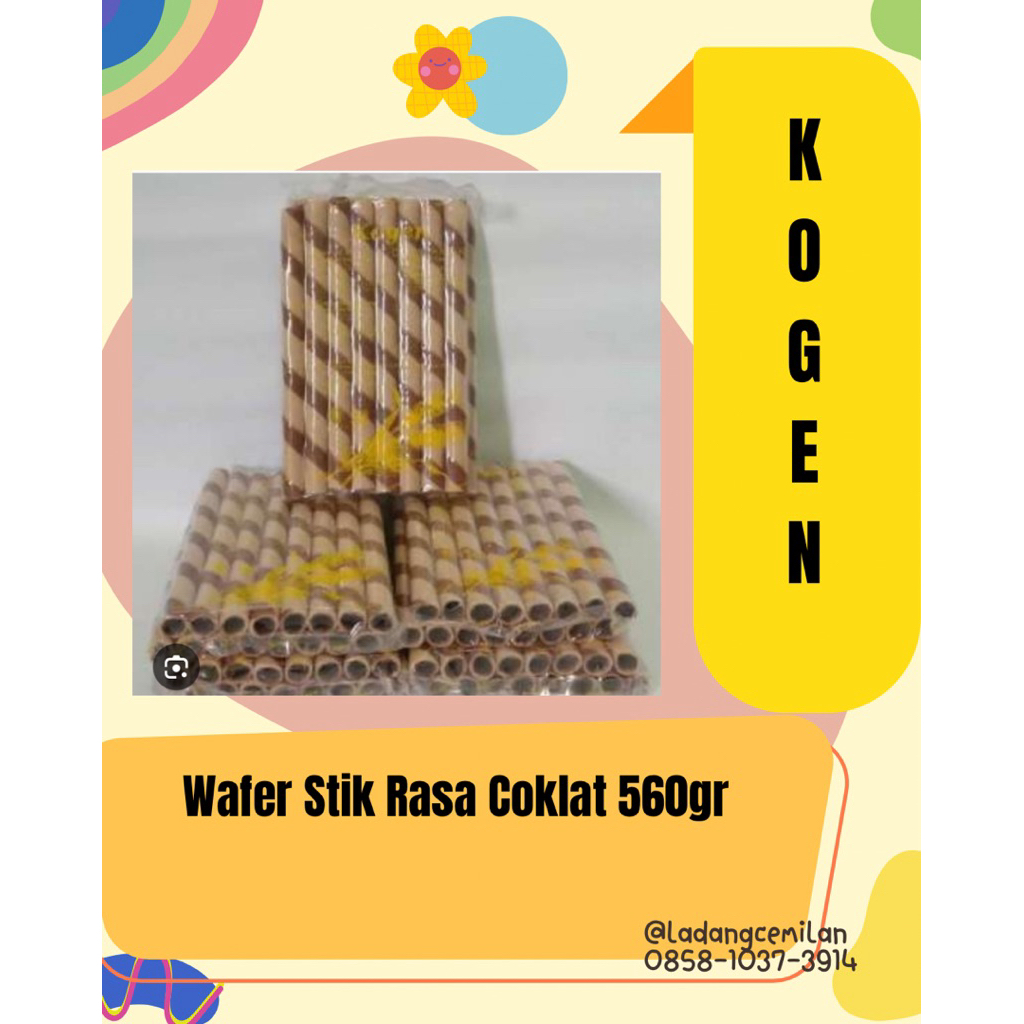 

Wafer Stik Kogen Rasa Coklat 560gr (1pack @112gr)