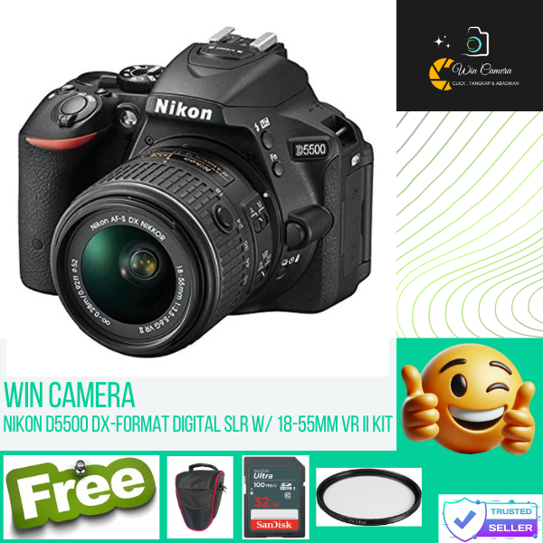 Kamera Nikon D5500 Kit 18-55mm VR / D5500 KIT / D5500 18-55MM