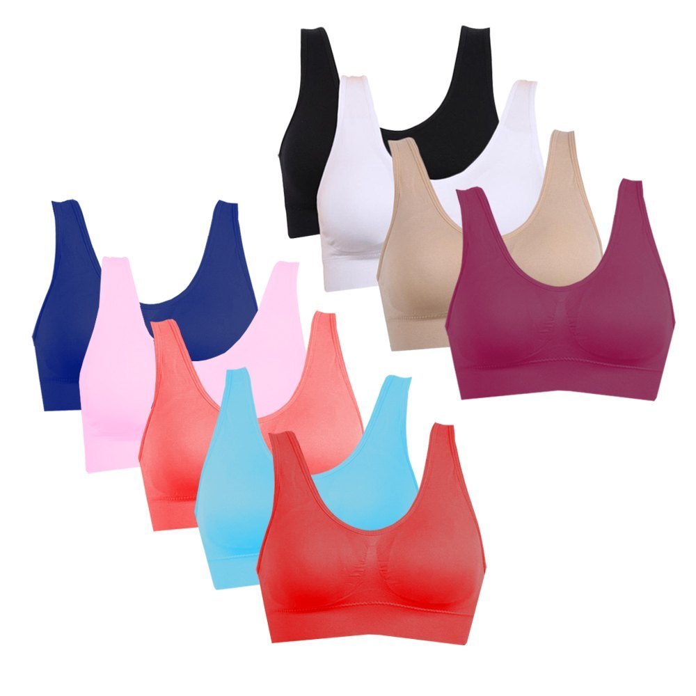 Sport Bra Remaja Busa Tanpa Kawat BH Remaja Bra Polos Busa Tanpa Kawat