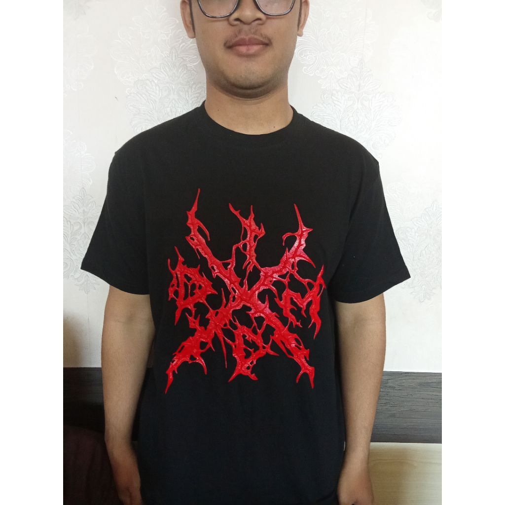 T'Shirt IDDM logo merah timbul