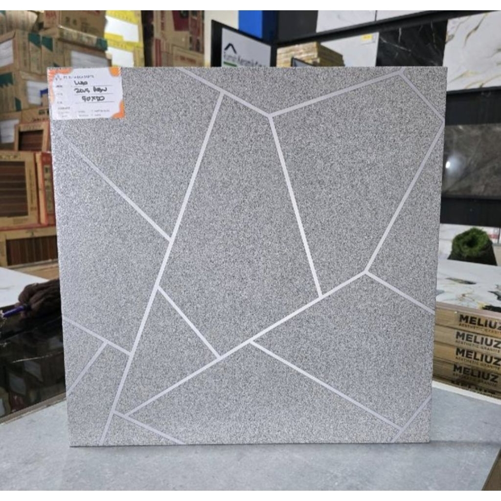 Keramik Lantai 40x40 Zeus Abu