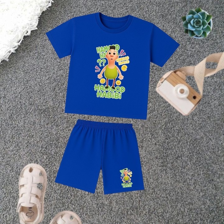 Setelan Baju Anak Karakter Hamood Habibi Untuk Usia 1-10 Tahun