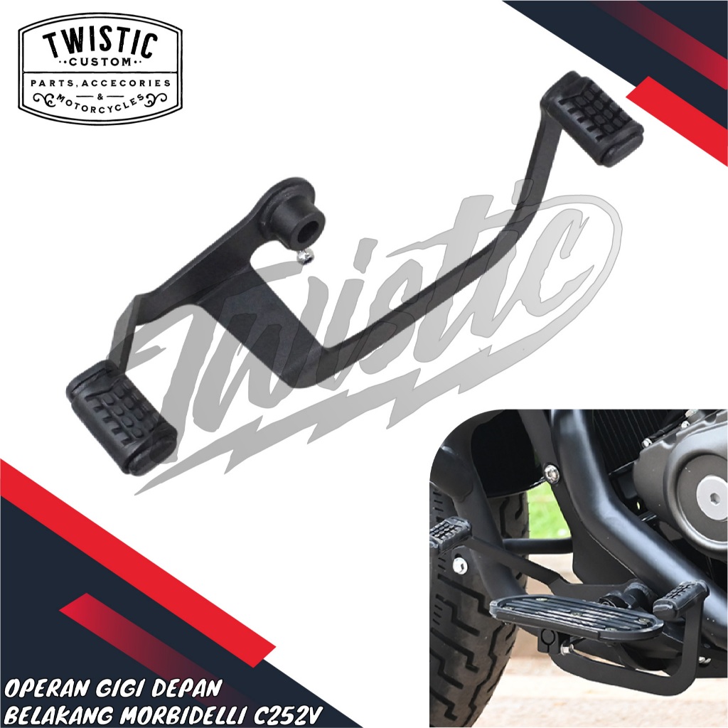 Tuas Operan Gigi Pijakan Injekan Gigi Shifter Rod Depan Belakang Bolak Balik Motor Morbidelli C252V 