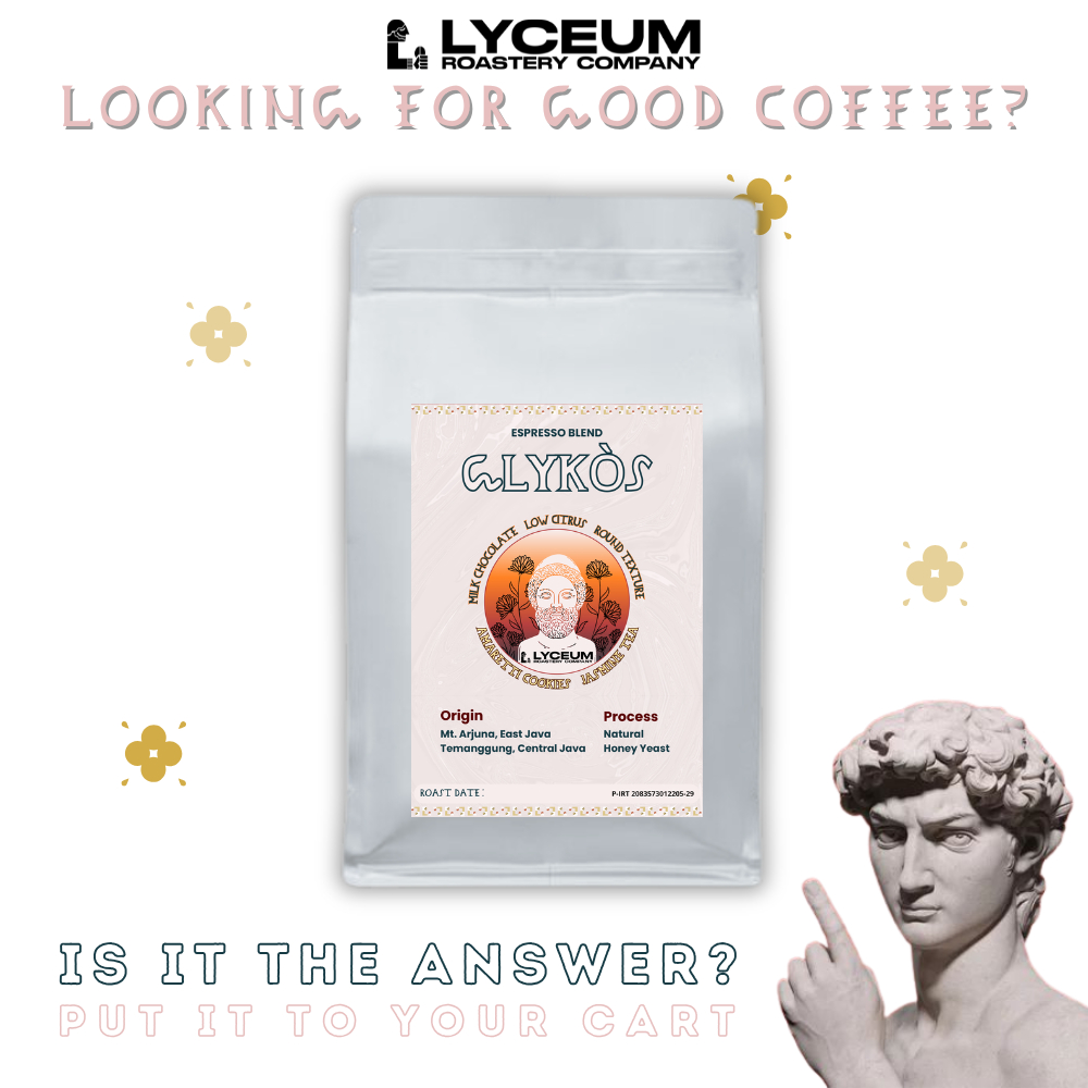 

Kopi Espresso Blend Experimental | Glykos | Arabika 60% Robusta 40% | 1kg | Lyceum Roastery Company