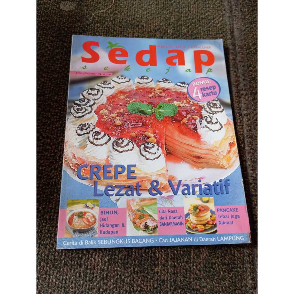 Majalah Sedap edisi 5 tahun 2003