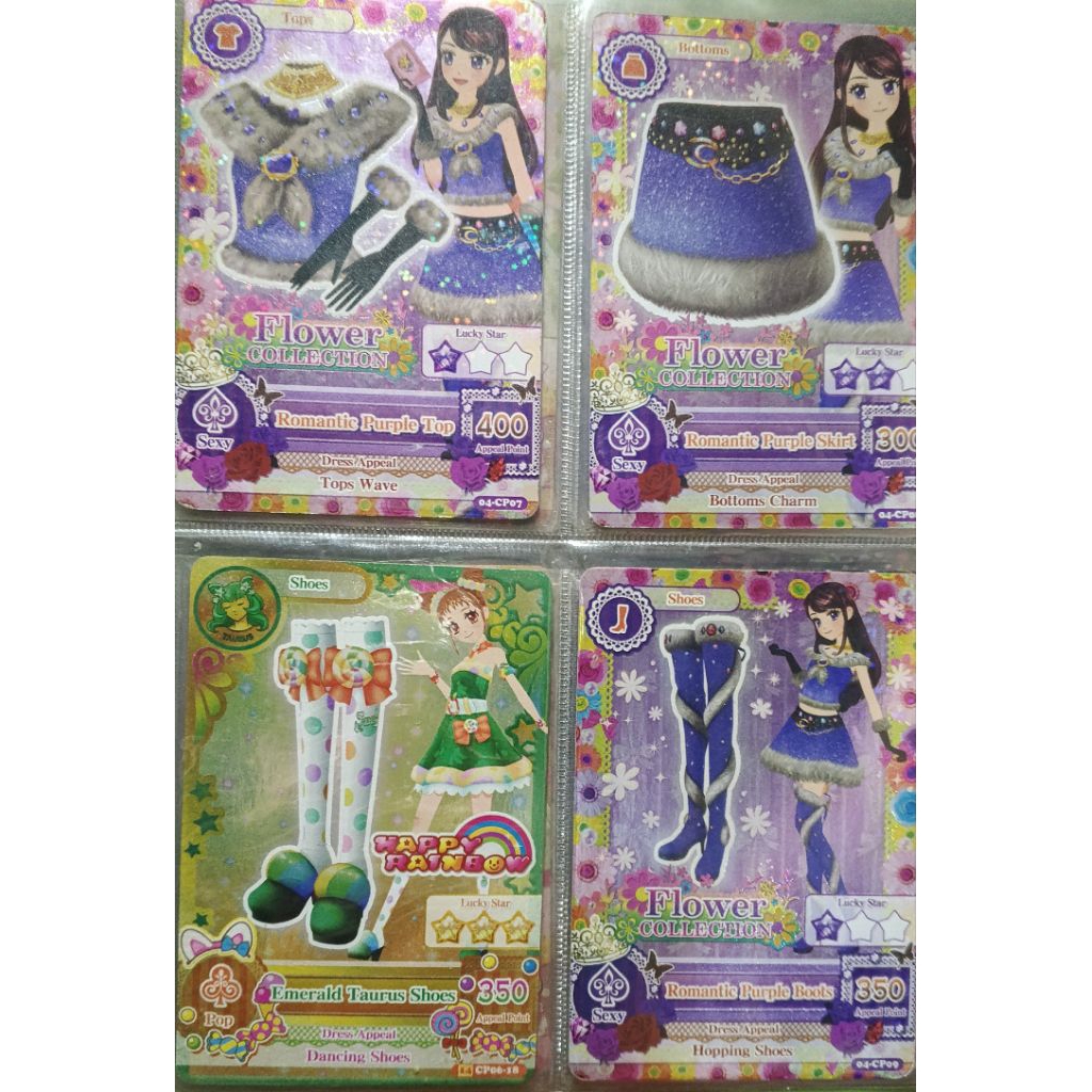kartu Aikatsu set cp ran flower collection