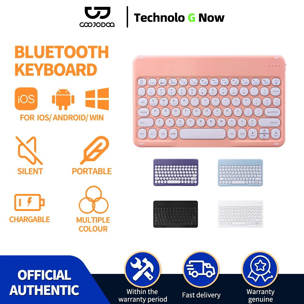 Goojodoq Bluetooth Keyboard pad phone Tablet Wireless Keyboard