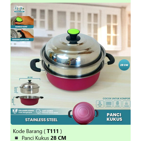 ABS Sinda Panci Pengukus / Panci Steamer 2 Tingkat / Panci 2 in 1 / Sinda Panci Pengukus