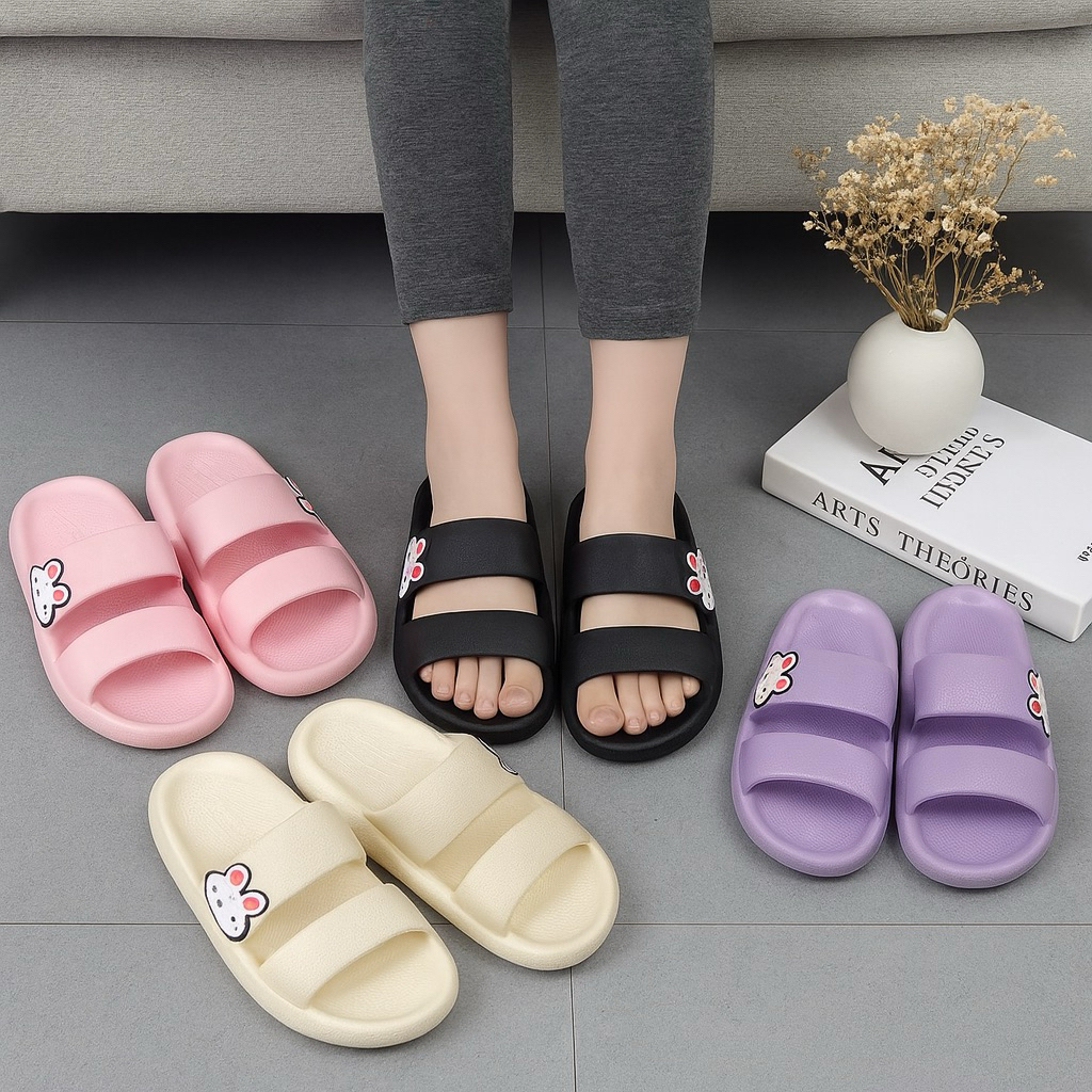 Sandal selop wanita Slide TORY Rubber Anti Slip Import / Sandal Selop korea perempuan empuk EVA
