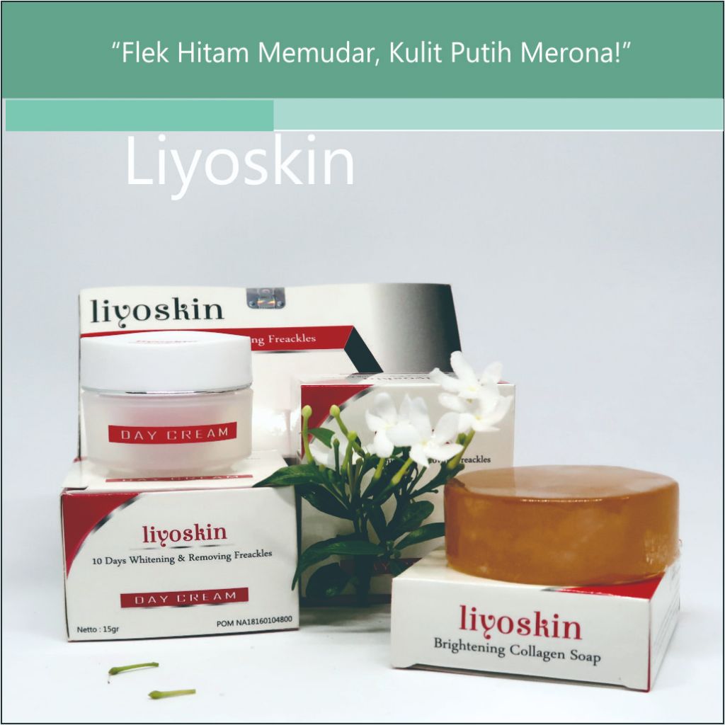 LIyoskin Paket Flek HItam Membandel Skincare perawatan wajah cerah maximal