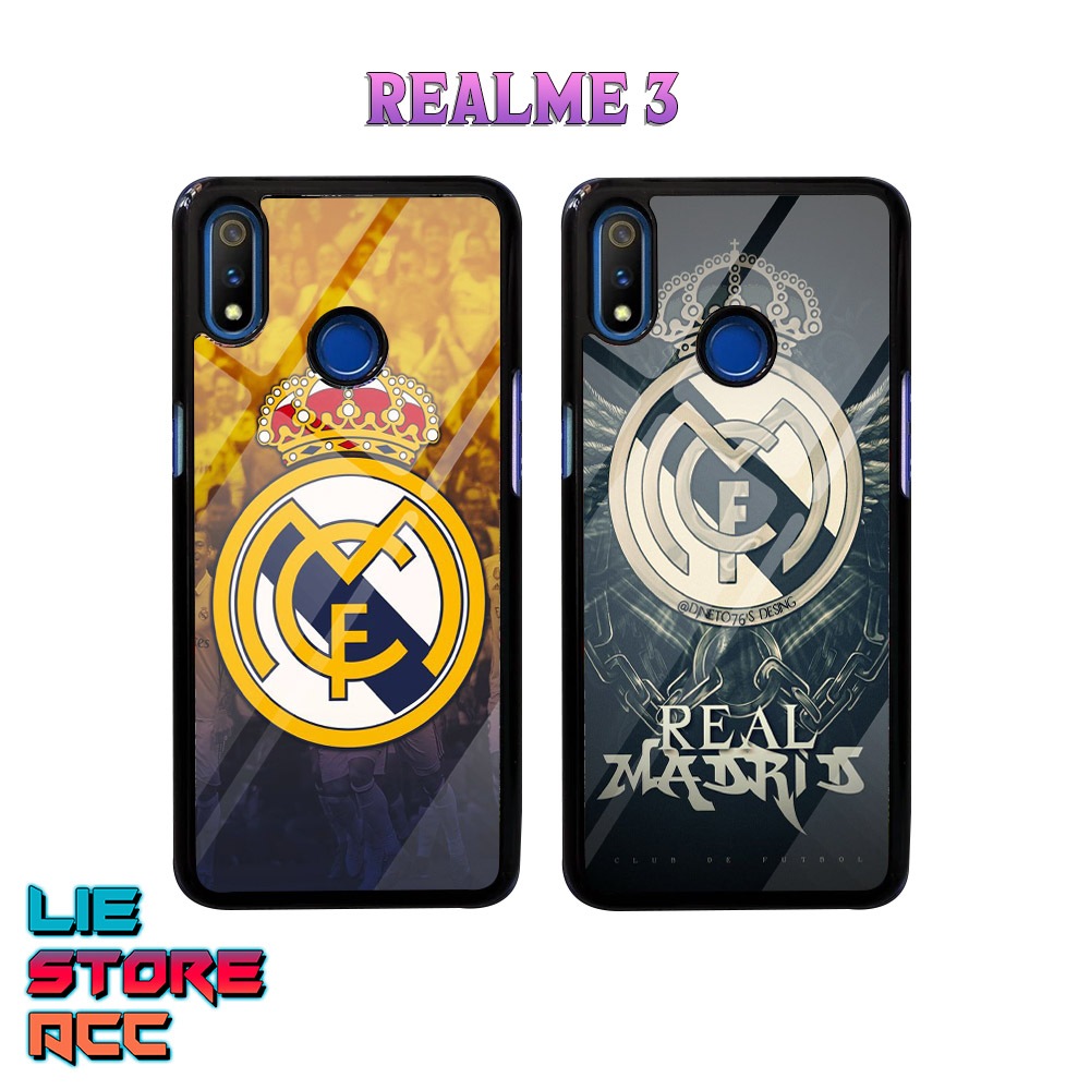 Case Realme 3 Case Hp Realme 3 Premium Glossy liestore_acc Casing [ Club Bola Real Madrid C.F. ] Cas