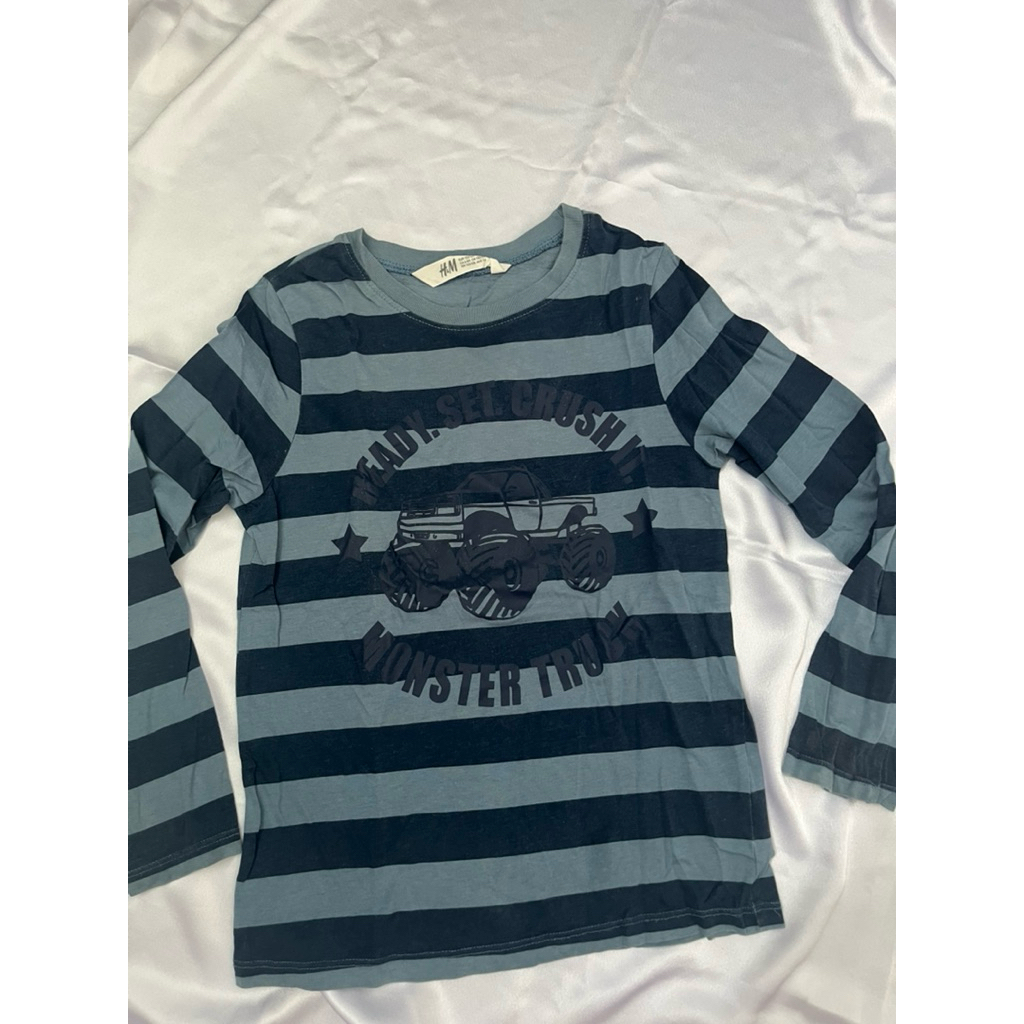 atasan top kaos lengan panjang anak laki H&M original