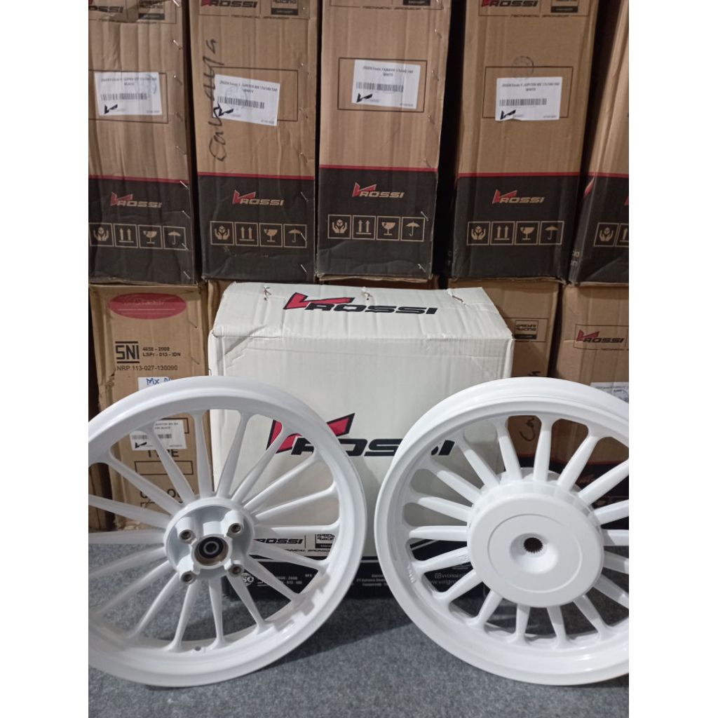 Velg Vrossi Vario 110 Beat Scoopy Galaxi White Veleg Racing Palang 18 Putih Original V Rossi