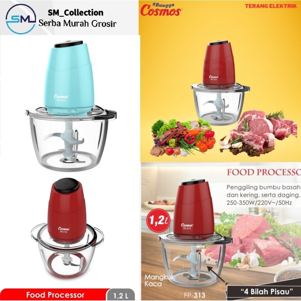 blender daging/blender bumbu/blender cosmos FP -313 R/B