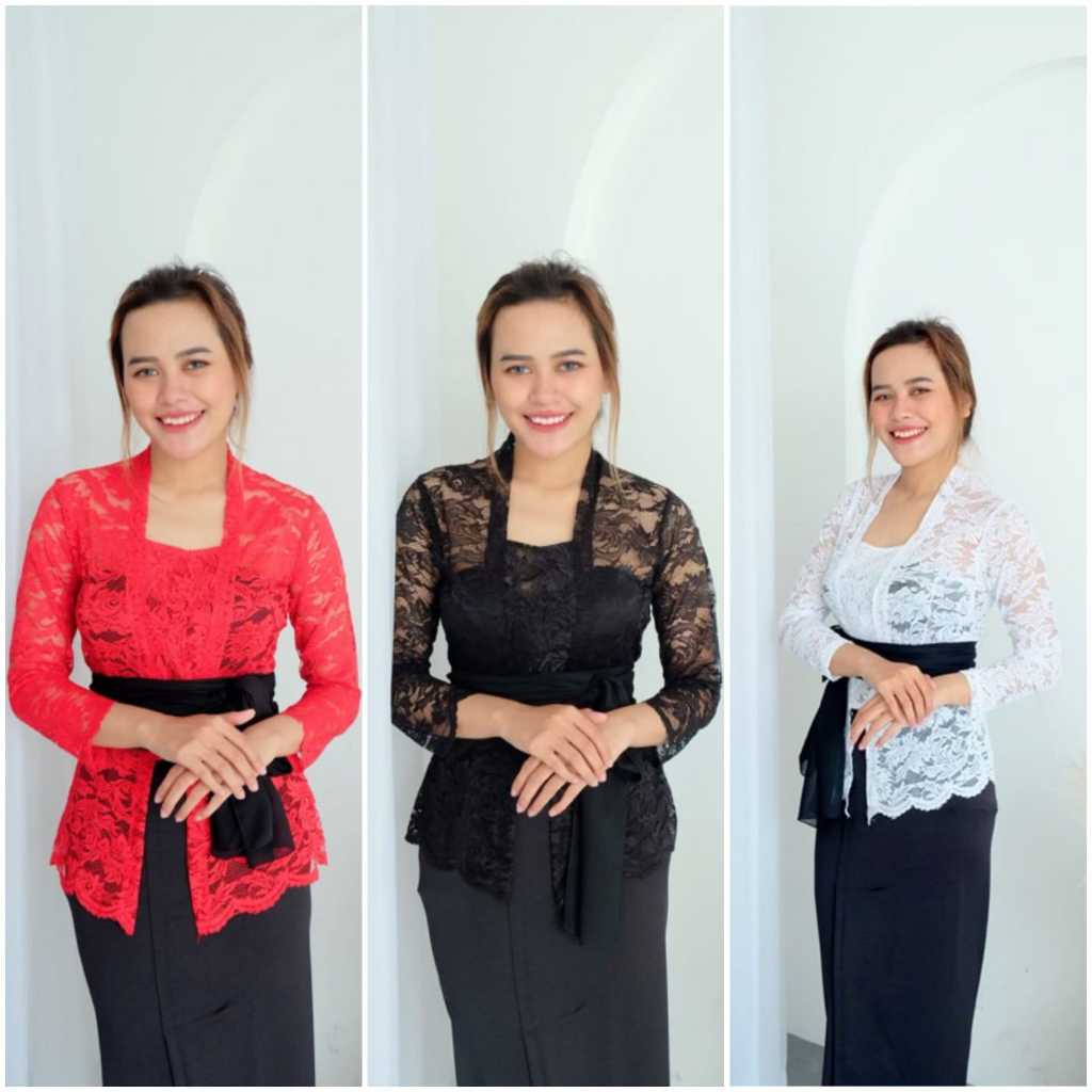 kebaya bali brokat sofia bed/kebaya bali modern/Kebaya Bali Brokat Semi Prancis /Kebaya Brokat Kutu 