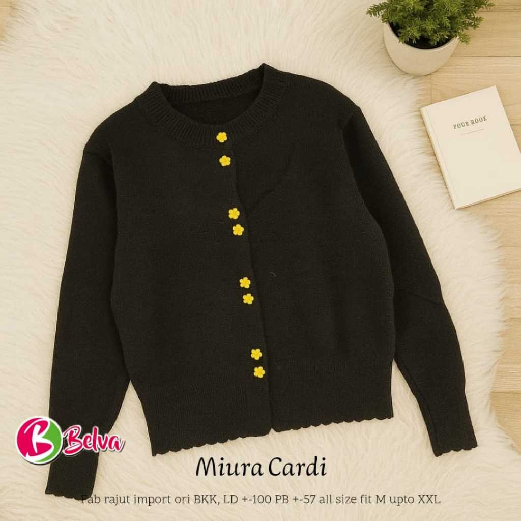 Miura Cardi - kardigan Rajut outer remaja trendy bestseller by Belva