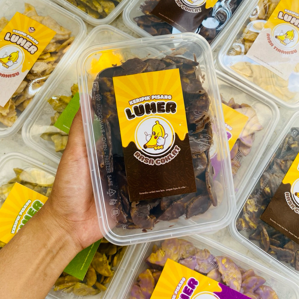 

Keripik Pisang Coklat Full Lumer Kriuk Kriuk | Cemilan enak murah