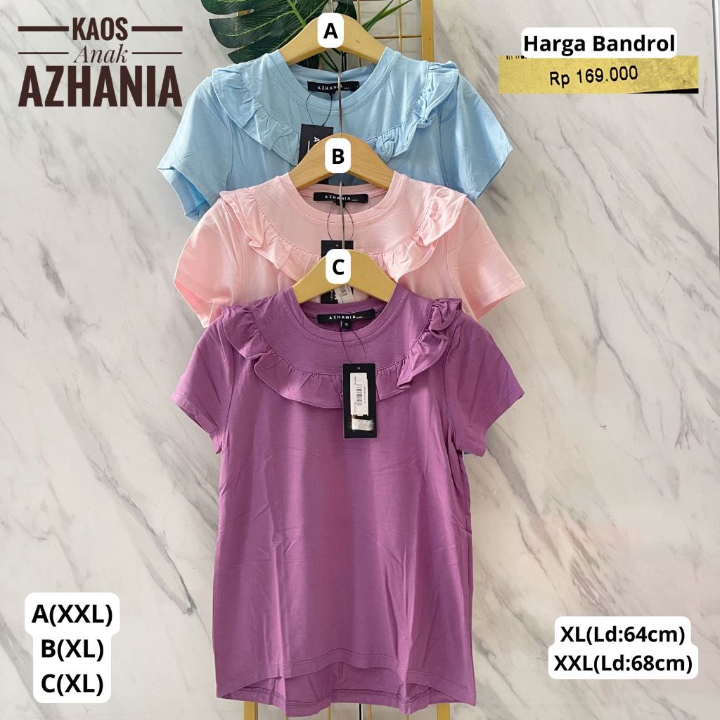 KAOS ANAK CEWEK AZHANIA IMPORT