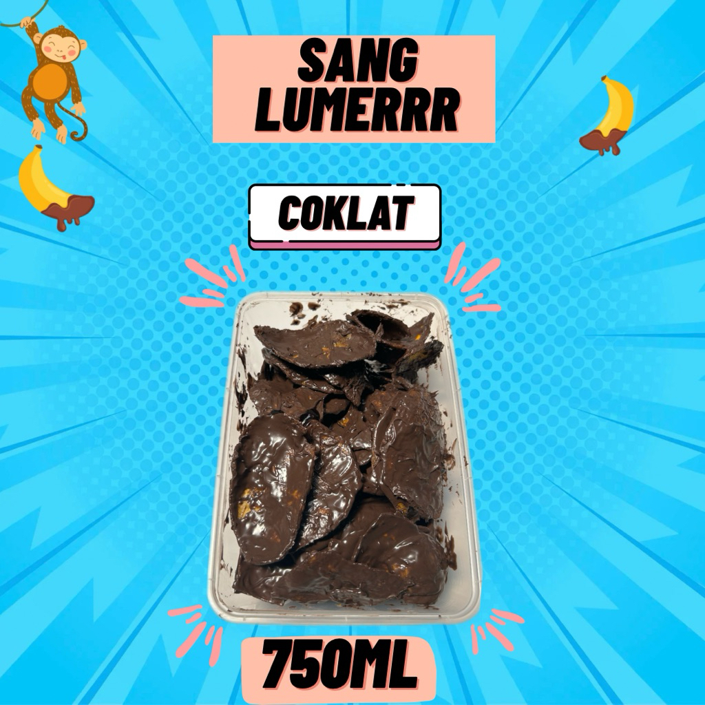 

kripik pisang coklat lumer box cemilan snack/box 750ml 200gr