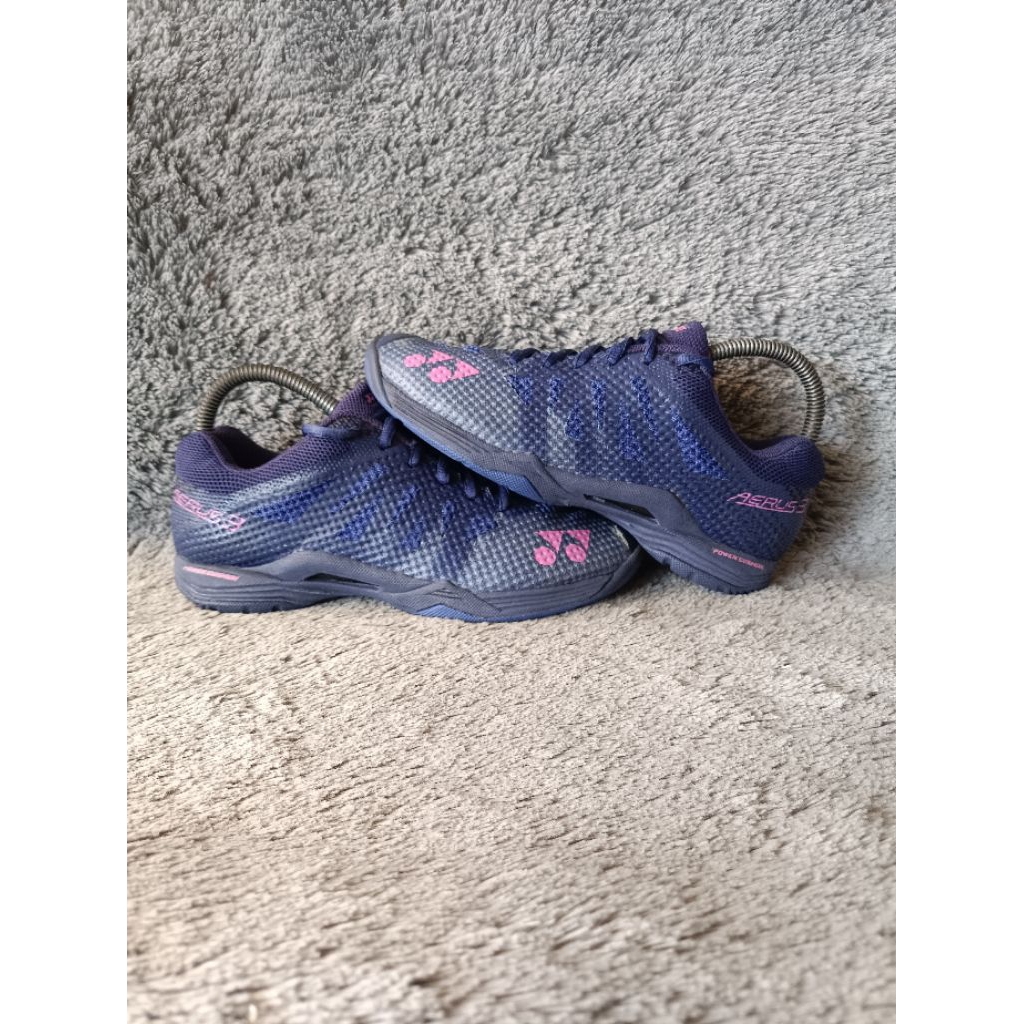 SEPATU BADMINTON YONEX AERUS 3 SIZE 37 ORIGINAL SECOND KARBON MURAH