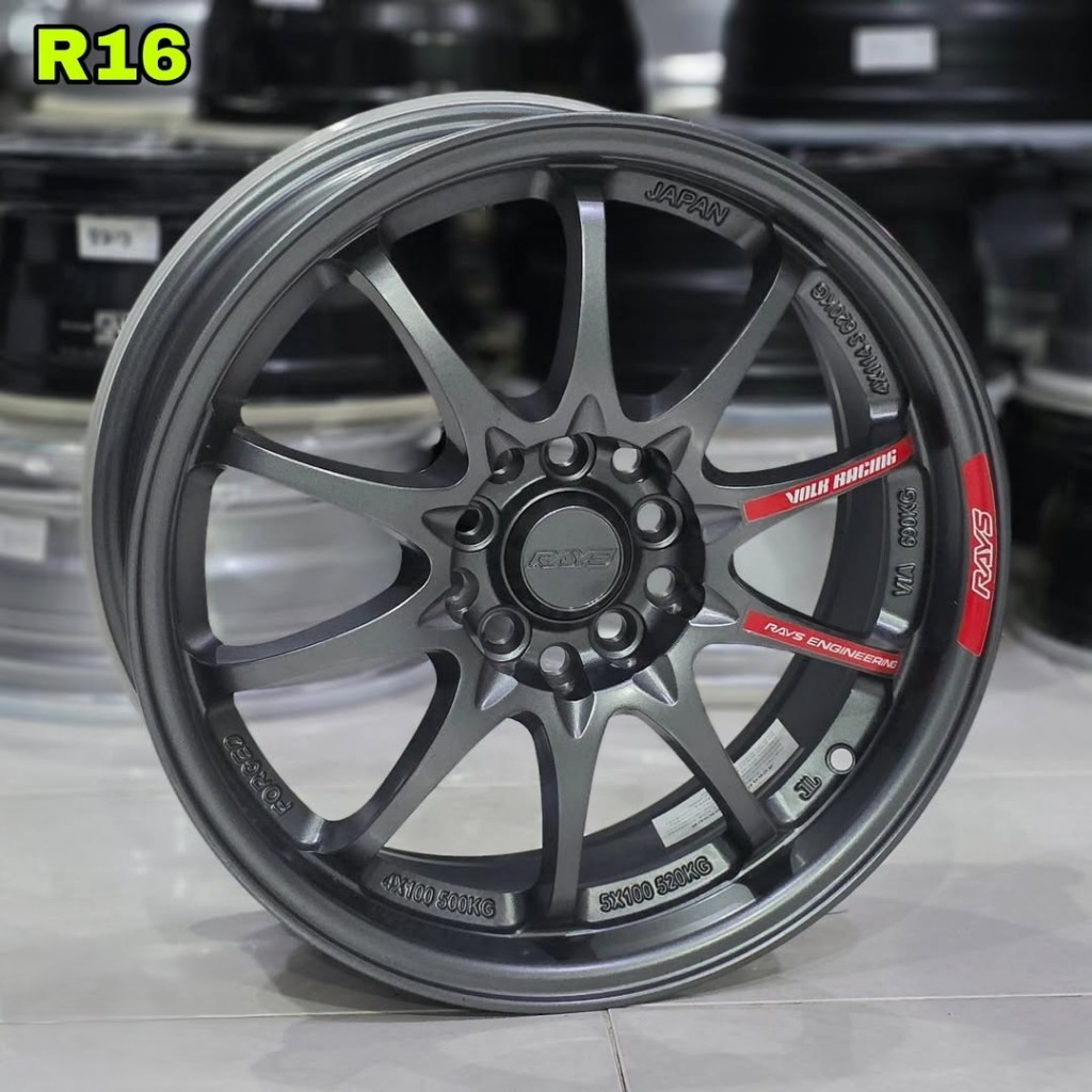 velg racing r16 pcd 5x100 - 5x114,3 VOLKRAYS CE28 FLOW FORMING ET 38 velg mobil ring 16 Terios innov