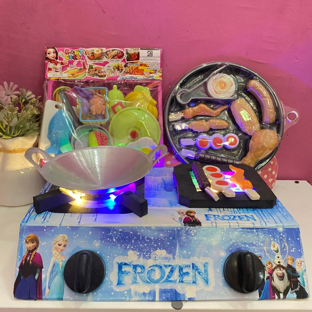 Mainan Masak Masakan / Kompor LED Mainan Anak / Mainan Viral Anak
