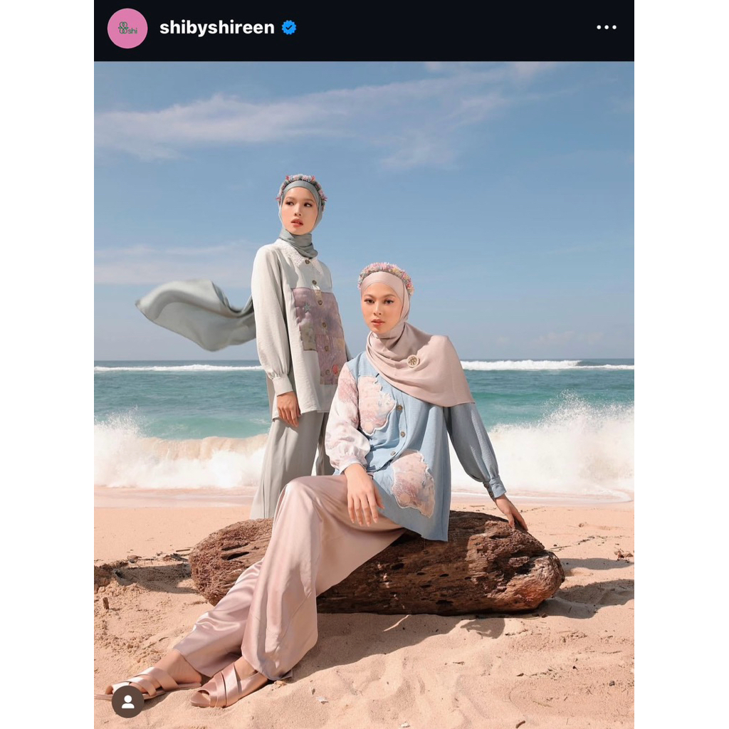 SHI BY SHIREEN SUNGKAR -  bruce blouse blue