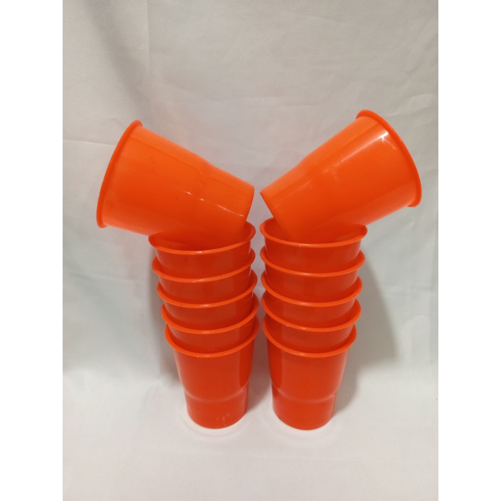 12 PCS / 1 LUSIN  GELAS KOPI/GELAS TEH/GELAS PLASTIK MURAH MERIAH