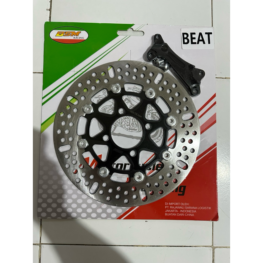 piringan cakram variasi depan beat 260mm warna black silver