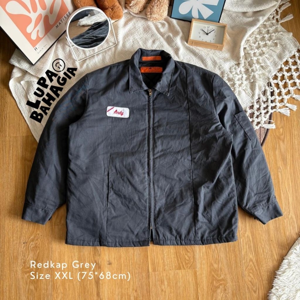 REDKAP USA Grey Work Jaket size XXL • 100% Original