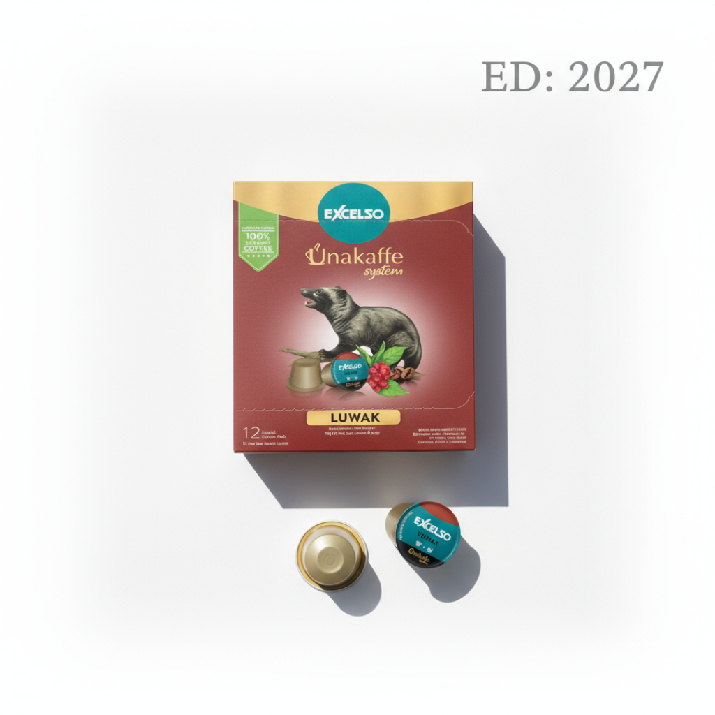 

Excelso Capsule Unakaffe System Kopi Kapsul Luwak 12 Capsule