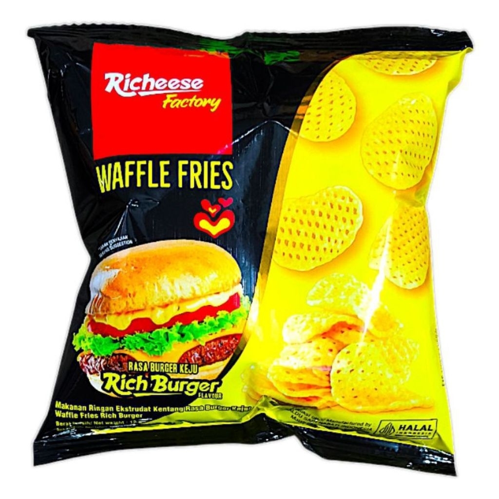 

Richeese Waffle Fries Rich Burger 45gr