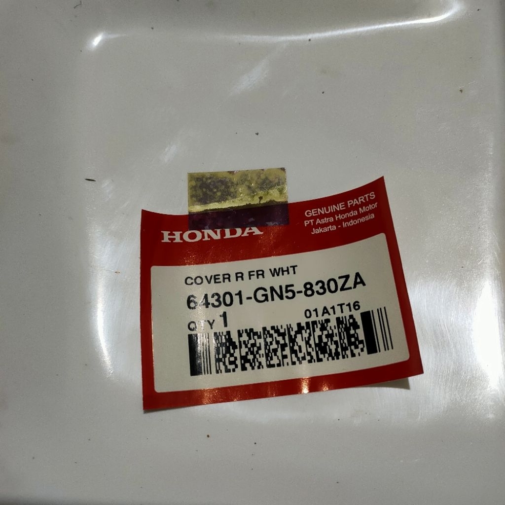 SAYAP TEBENG ASTREA GRAND BULUS IMPRESSA LEGENDA PUTIH ORIGINAL AHM