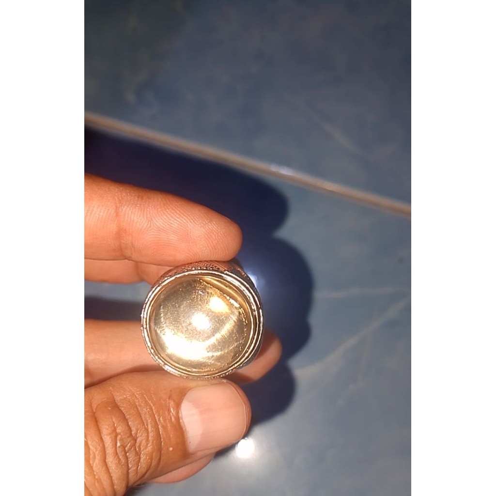 batu star QUARTZ coklat asli natural mewah ring 8/9