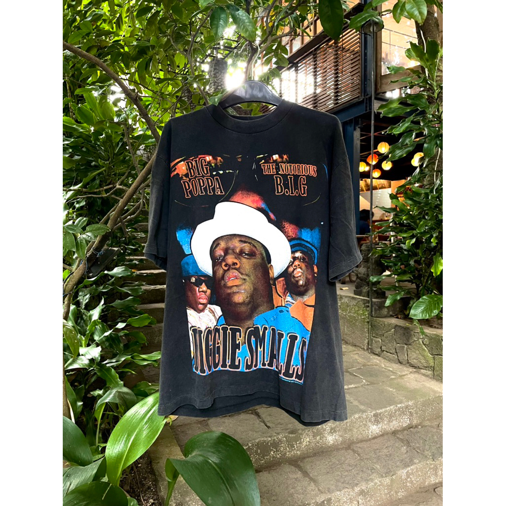 NOTORIOUS BIG/BIGGIE SMALLS Tshirt by Ginseng strip / ginsengstrip vintage bootleg rap