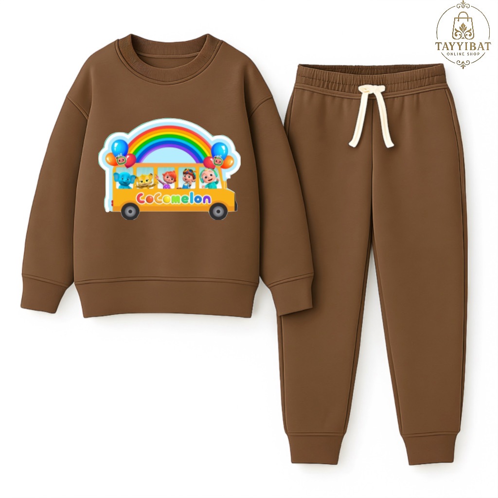 Lumiere Apparel - Setelan baju anak cowo cewek satu set motif Cocomelon