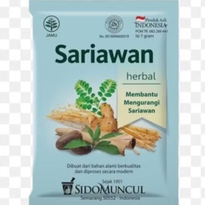 

Jamu Sariawan SidoMuncul Kemasan 1pack isi 10sachet