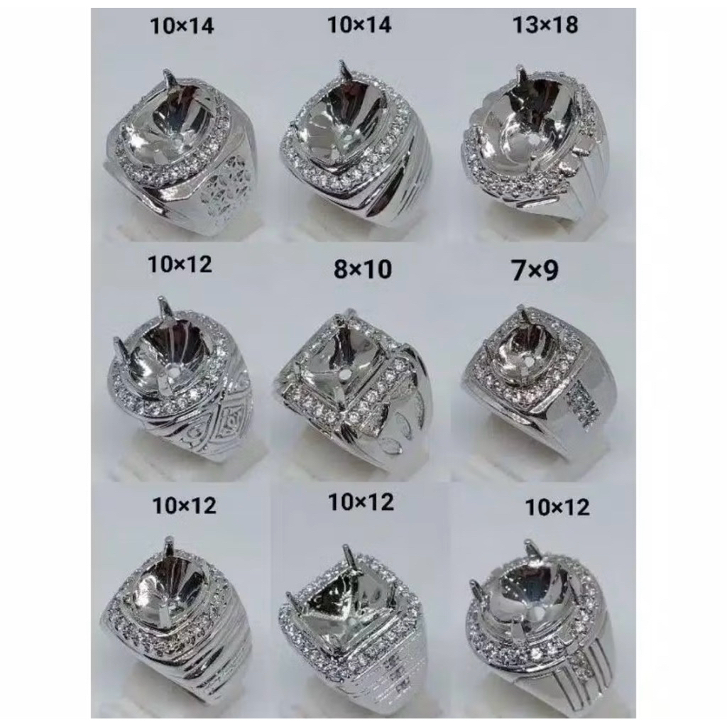 CINCIN EMBAN RING/ALPAKA SUPER MEWAH PLATING ZIRCON FULL MATA