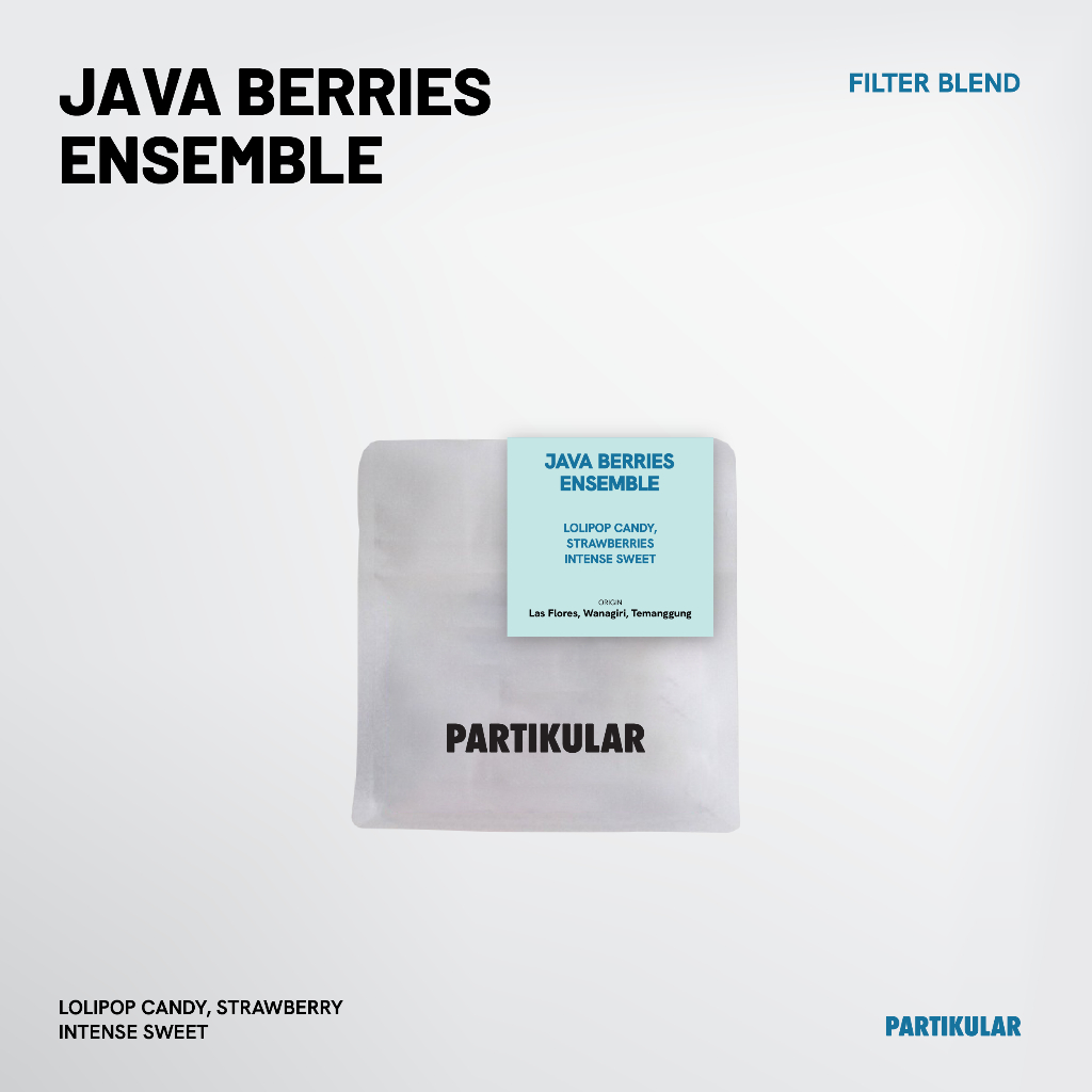 

Biji Kopi Arabika Java Berries Ensemble Filter Blend Coffee Bean by Partikular Coffee